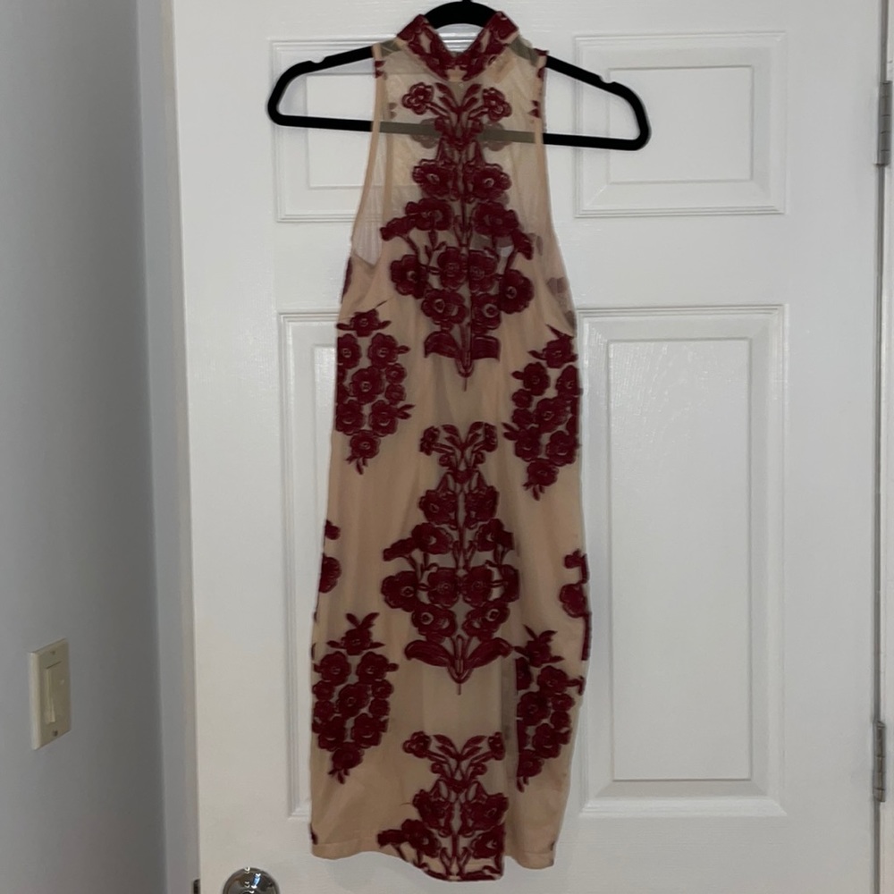 Mura Boutique High neck mesh dress